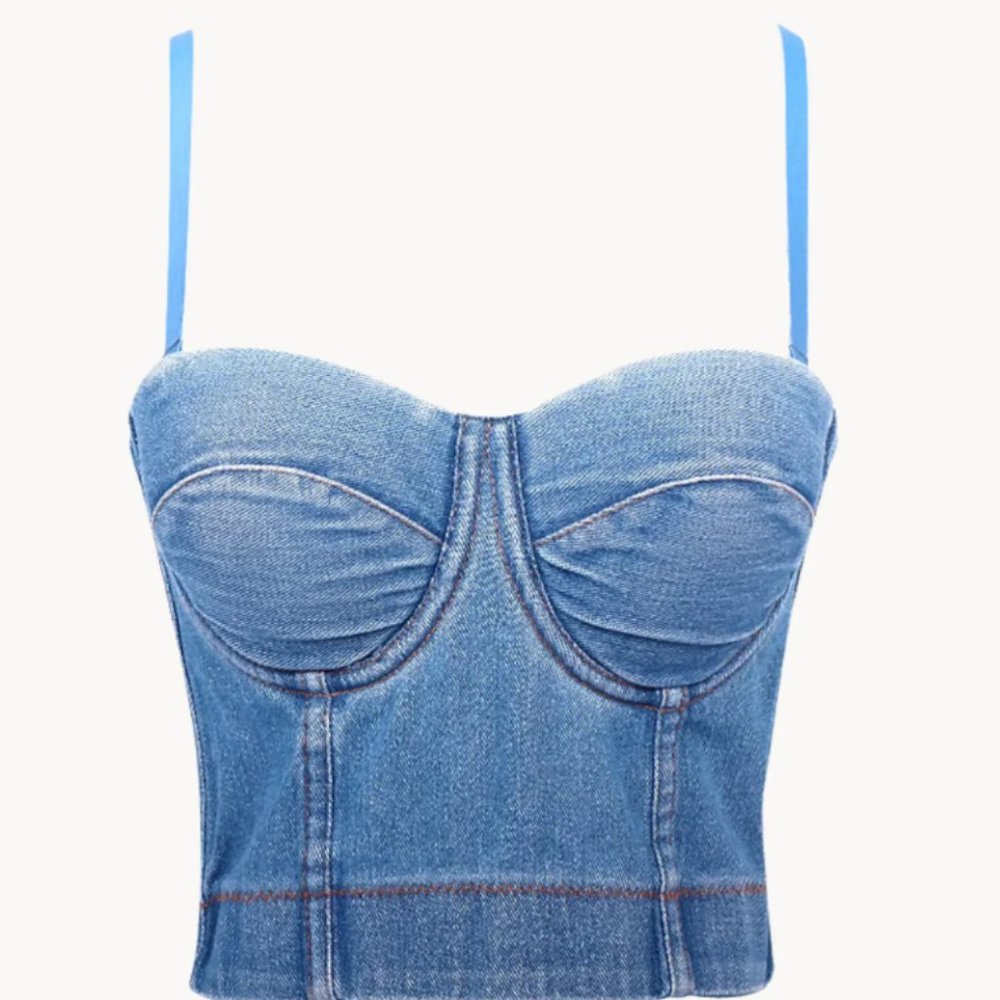 Chloe Denim Corset Top